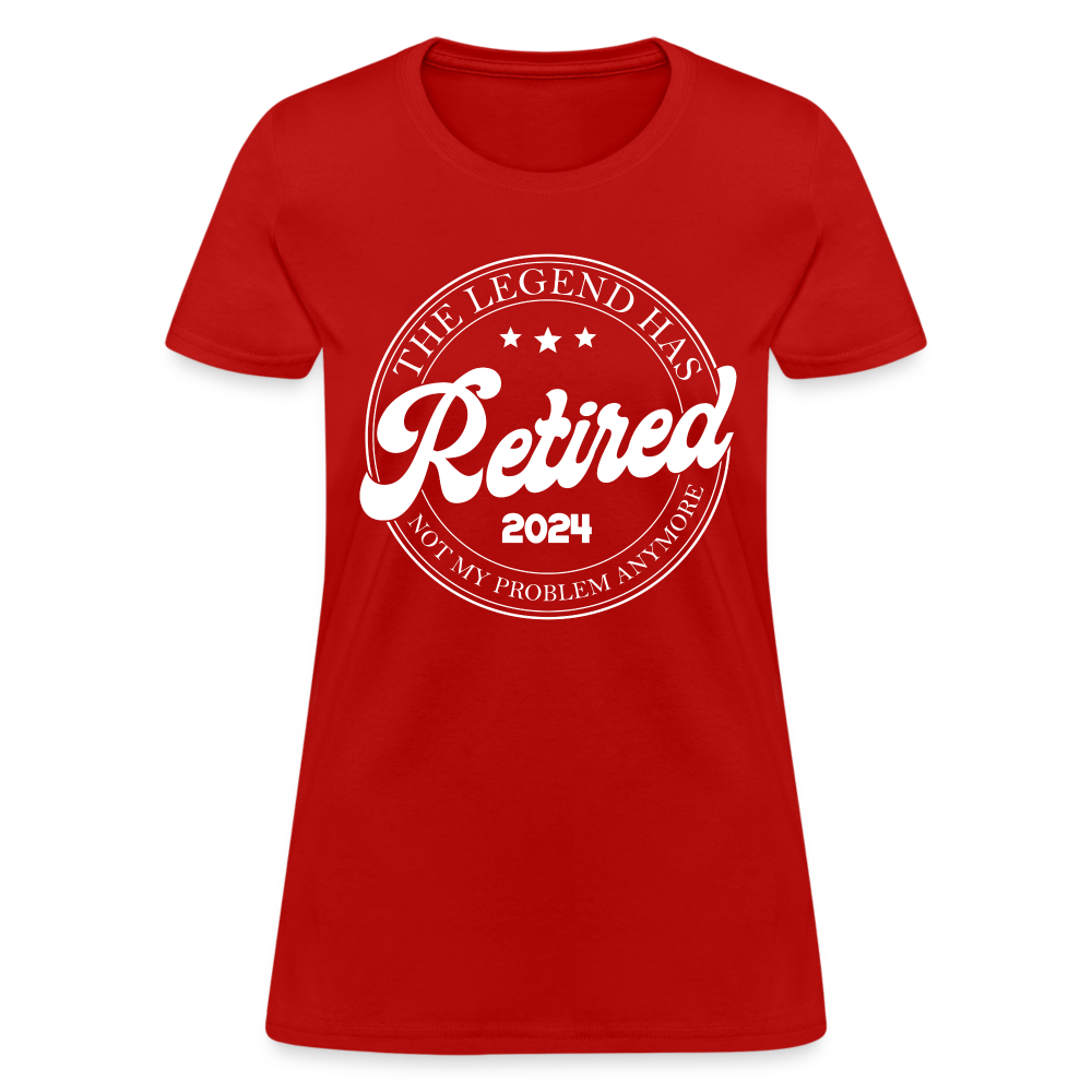 The Legend Has Retired Women's T-Shirt (2024) - red
