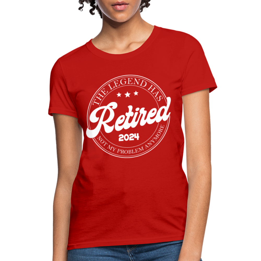The Legend Has Retired Women's T-Shirt (2024) - red