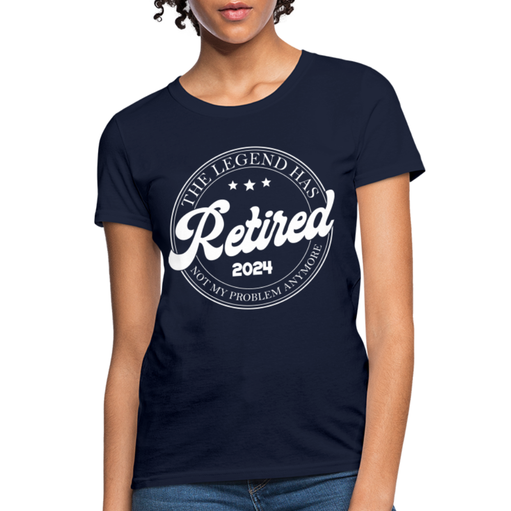 The Legend Has Retired Women's T-Shirt (2024) - navy