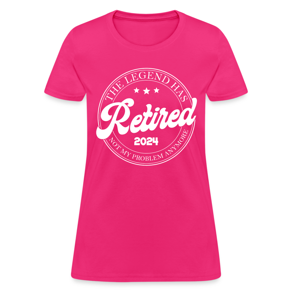 The Legend Has Retired Women's T-Shirt (2024) - fuchsia