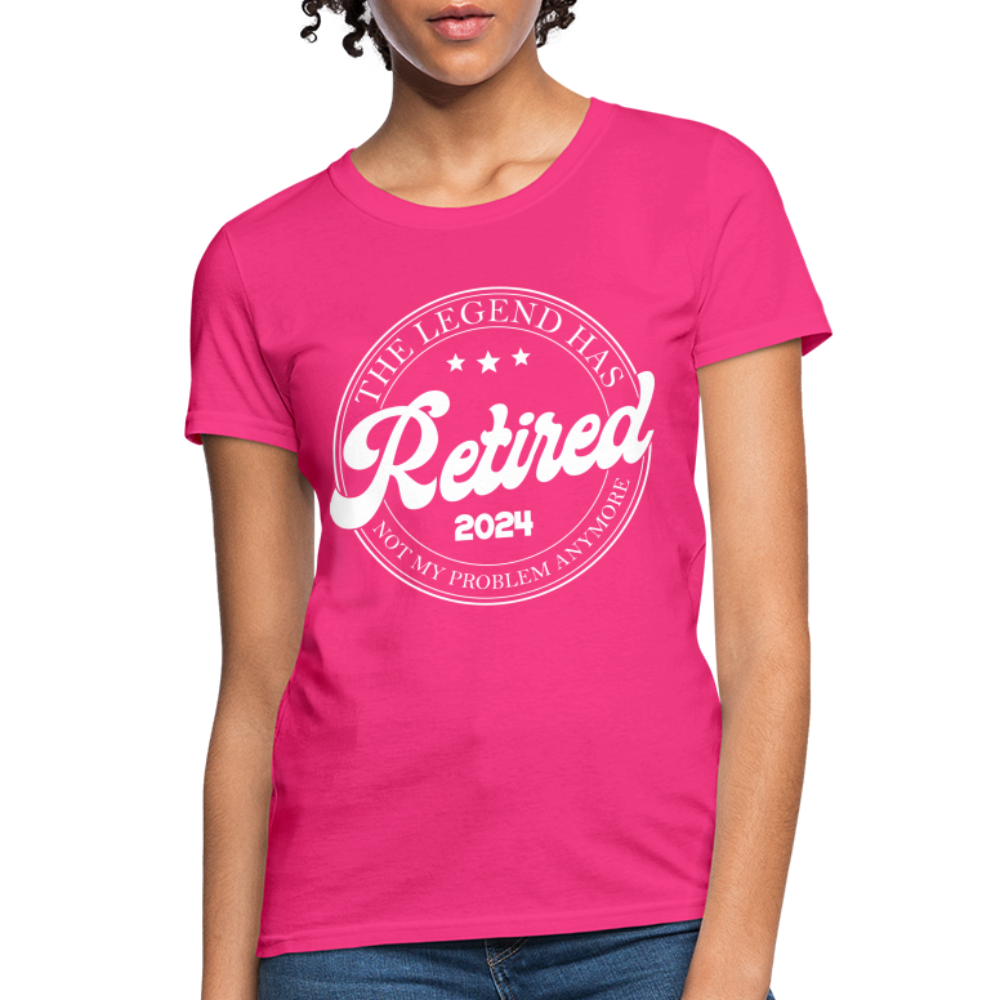 The Legend Has Retired Women's T-Shirt (2024) - fuchsia