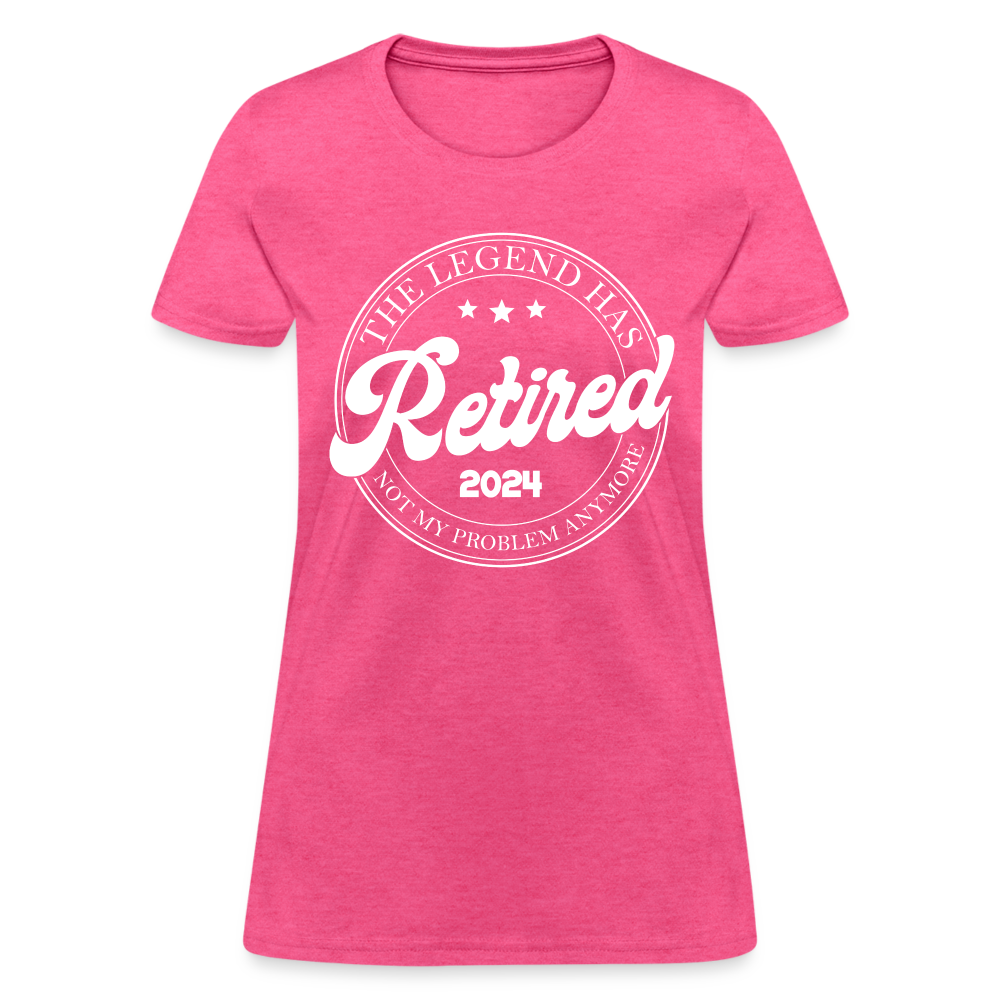 The Legend Has Retired Women's T-Shirt (2024) - heather pink