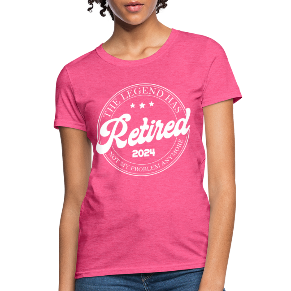 The Legend Has Retired Women's T-Shirt (2024) - heather pink