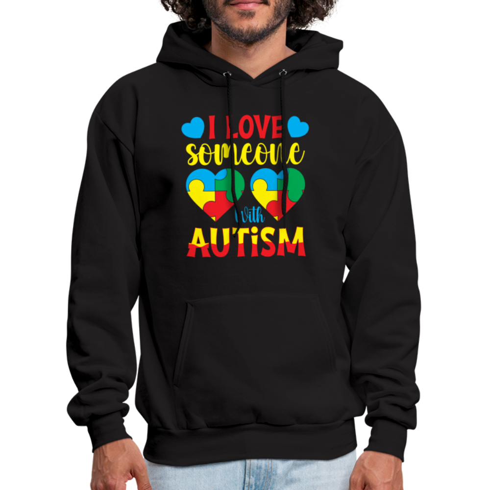 I Love Someone With Autism Hoodie - black
