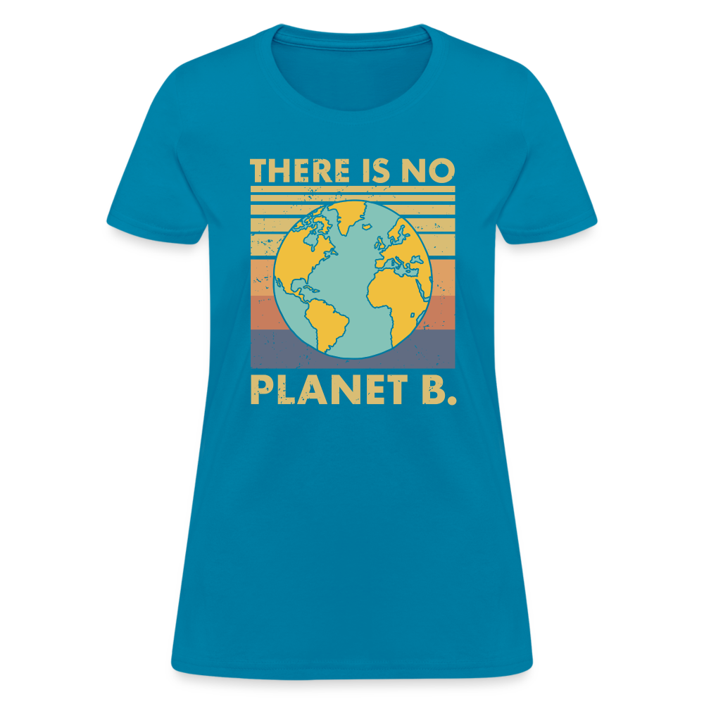 There Is No Planet B Women's T-Shirt - turquoise