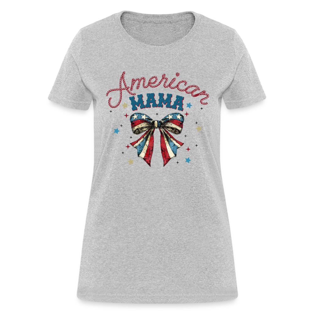 American Mama Women's T-Shirt - heather gray