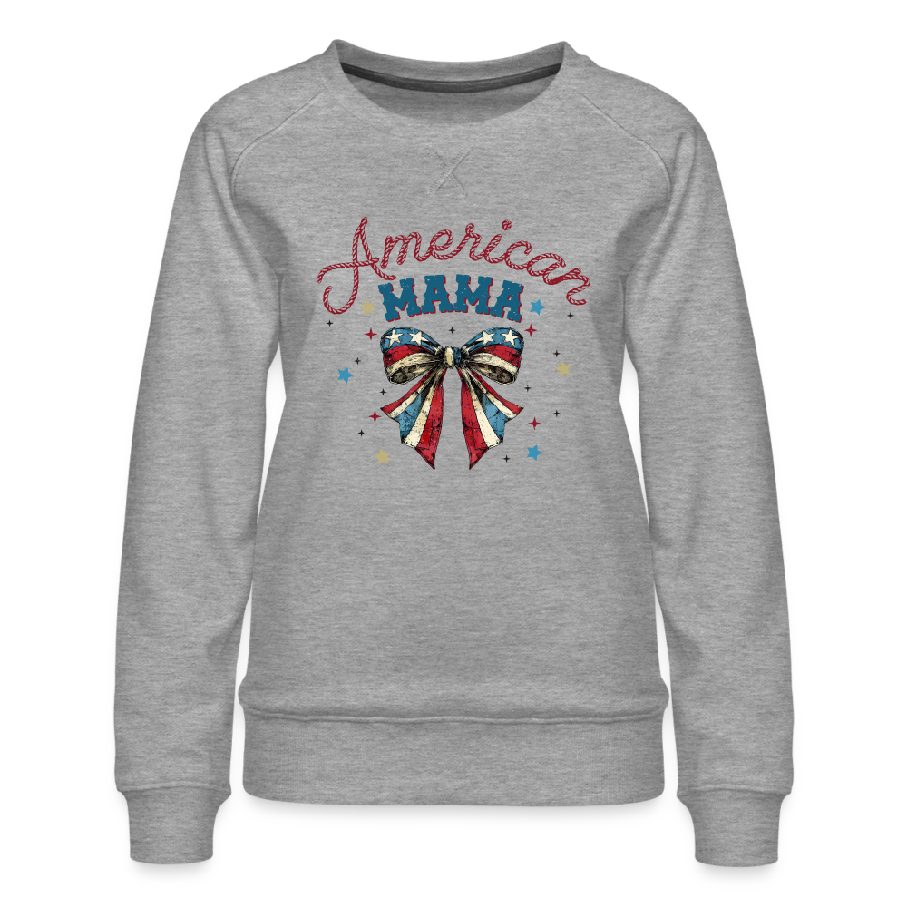 American Mama Sweatshirt - heather grey