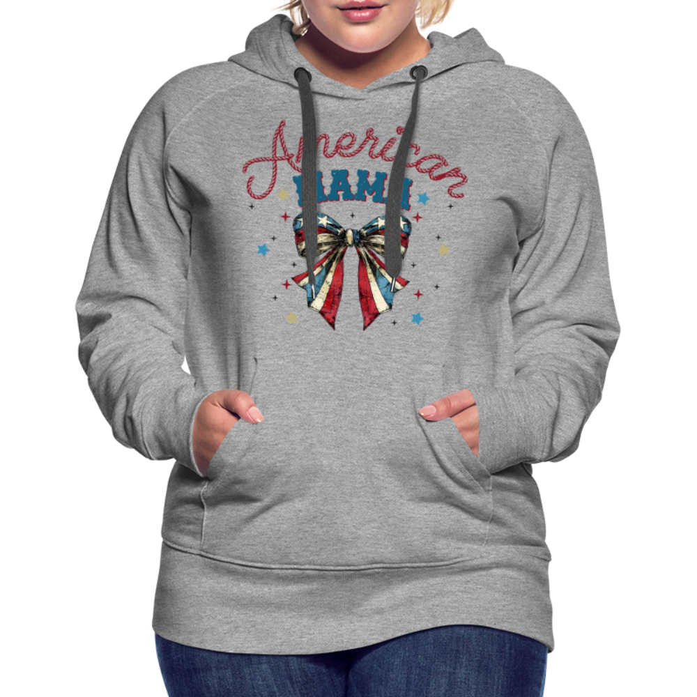 American Mama Women’s Premium Hoodie - heather grey