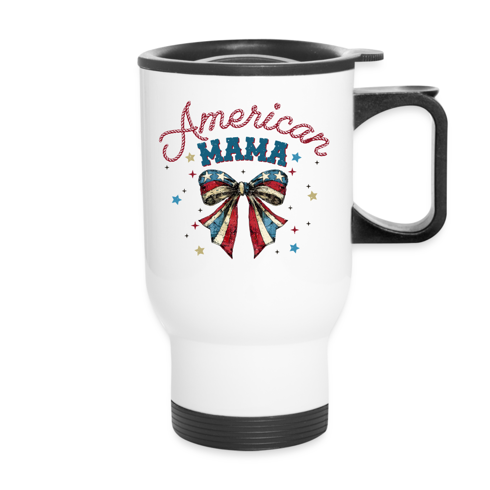 American Mama Travel Mug - white