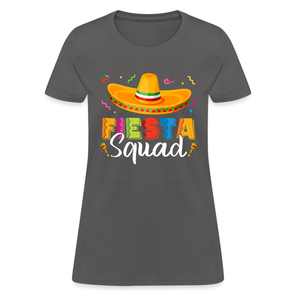 Fiesta Squad Women's T-Shirt (Cince De Mayo) - charcoal