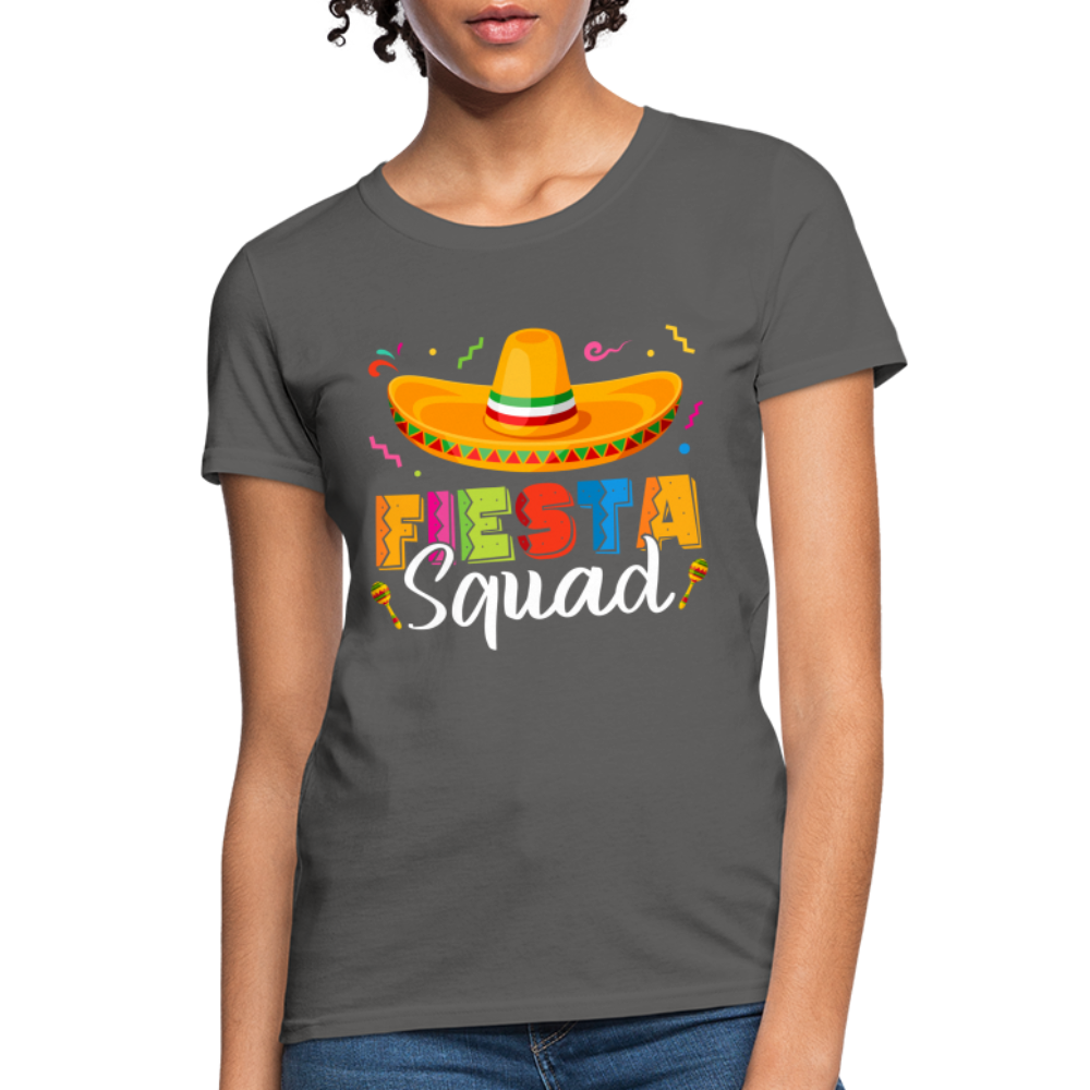 Fiesta Squad Women's T-Shirt (Cince De Mayo) - charcoal