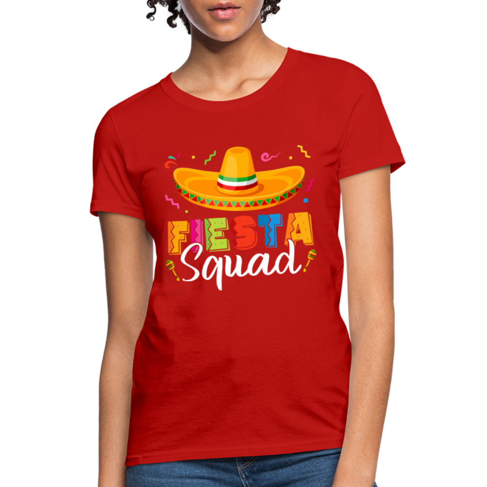 Fiesta Squad Women's T-Shirt (Cince De Mayo) - red