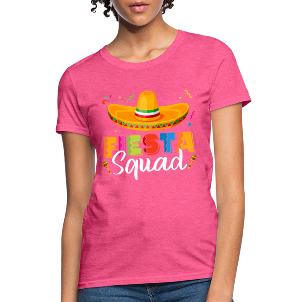 Fiesta Squad Women's T-Shirt (Cince De Mayo) - heather pink