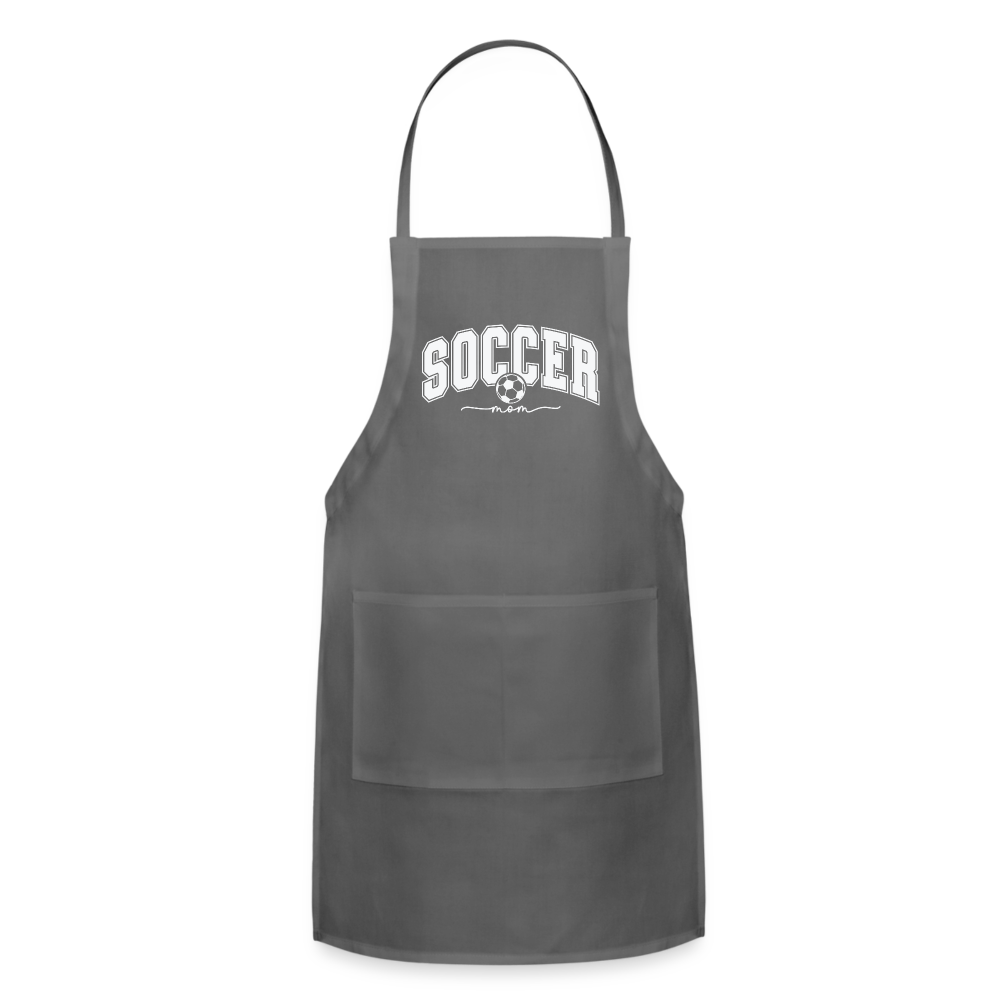 Soccer Mom Adjustable Apron - charcoal