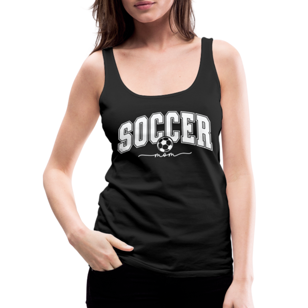 Soccer Mom Women’s Premium Tank Top - black
