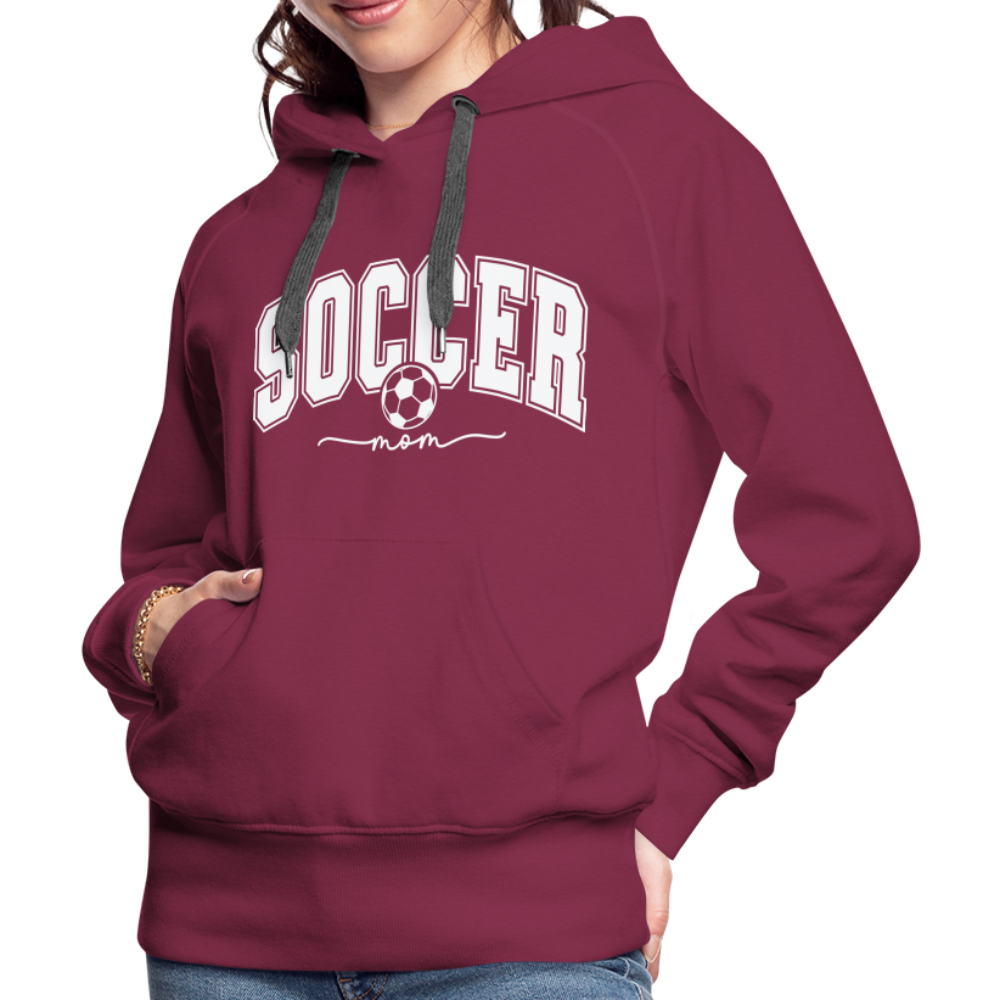 Soccer Mom Women’s Premium Hoodie - burgundy
