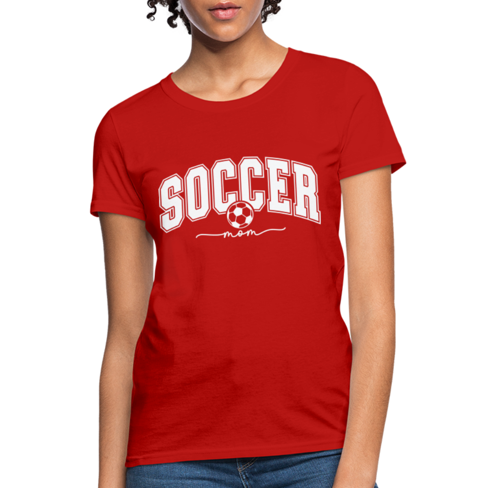 Soccer Mom Women's T-Shirt - red