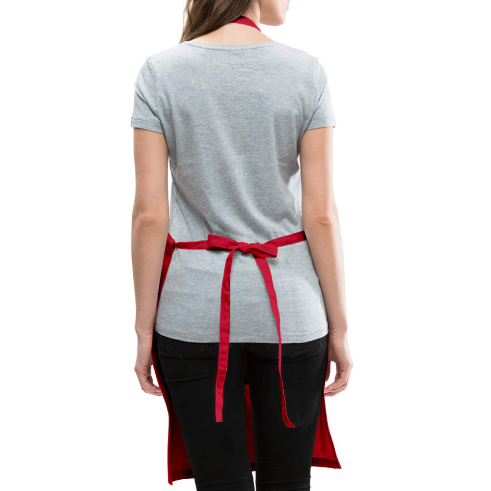 Mom Wife Boss Adjustable Apron - red