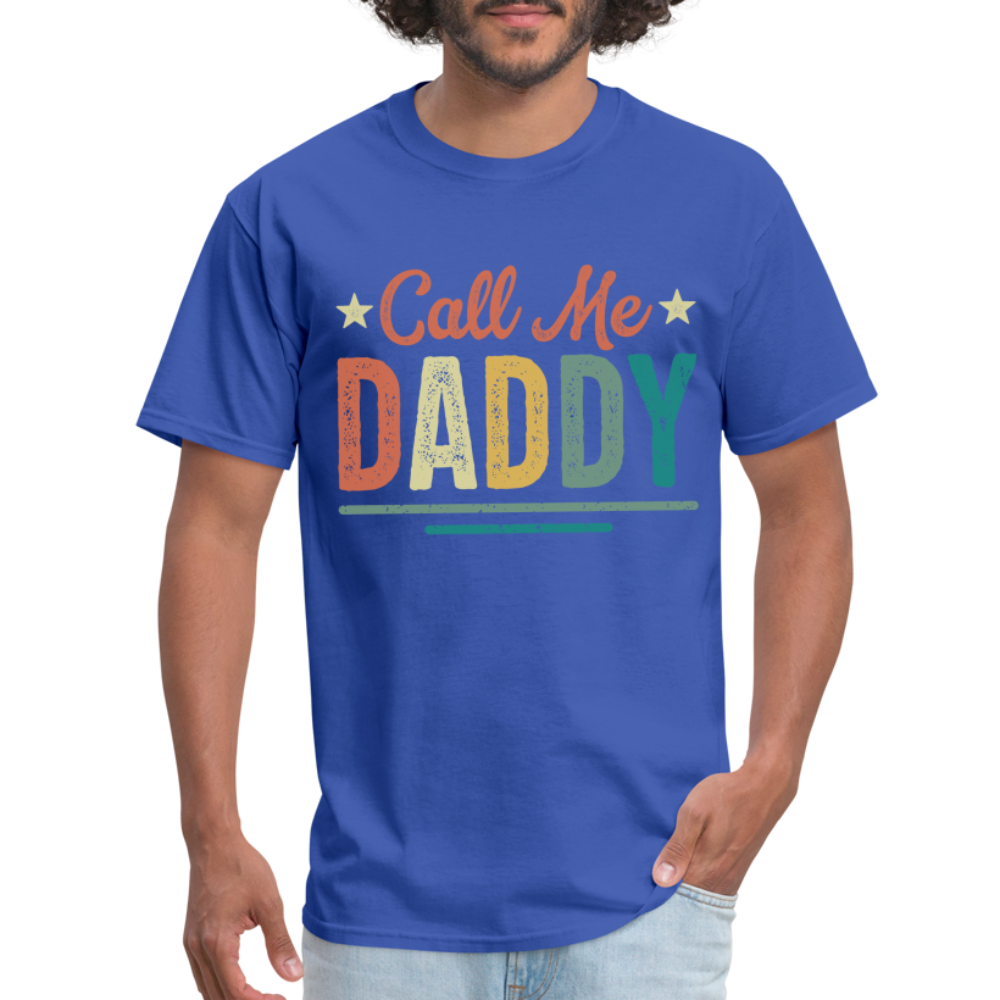 Call Me Daddy T-Shirt - royal blue