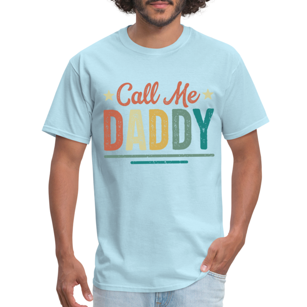 Call Me Daddy T-Shirt - powder blue