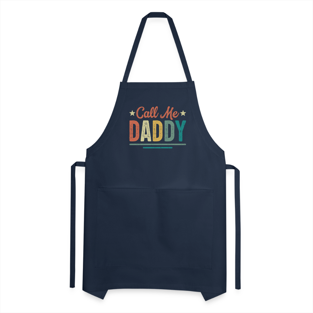 Call Me Daddy Apron - navy