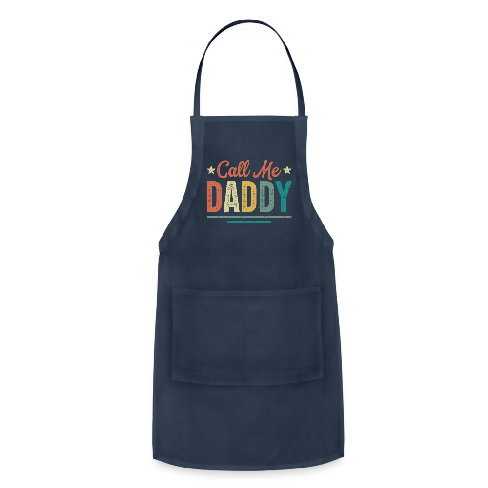Call Me Daddy Apron - navy