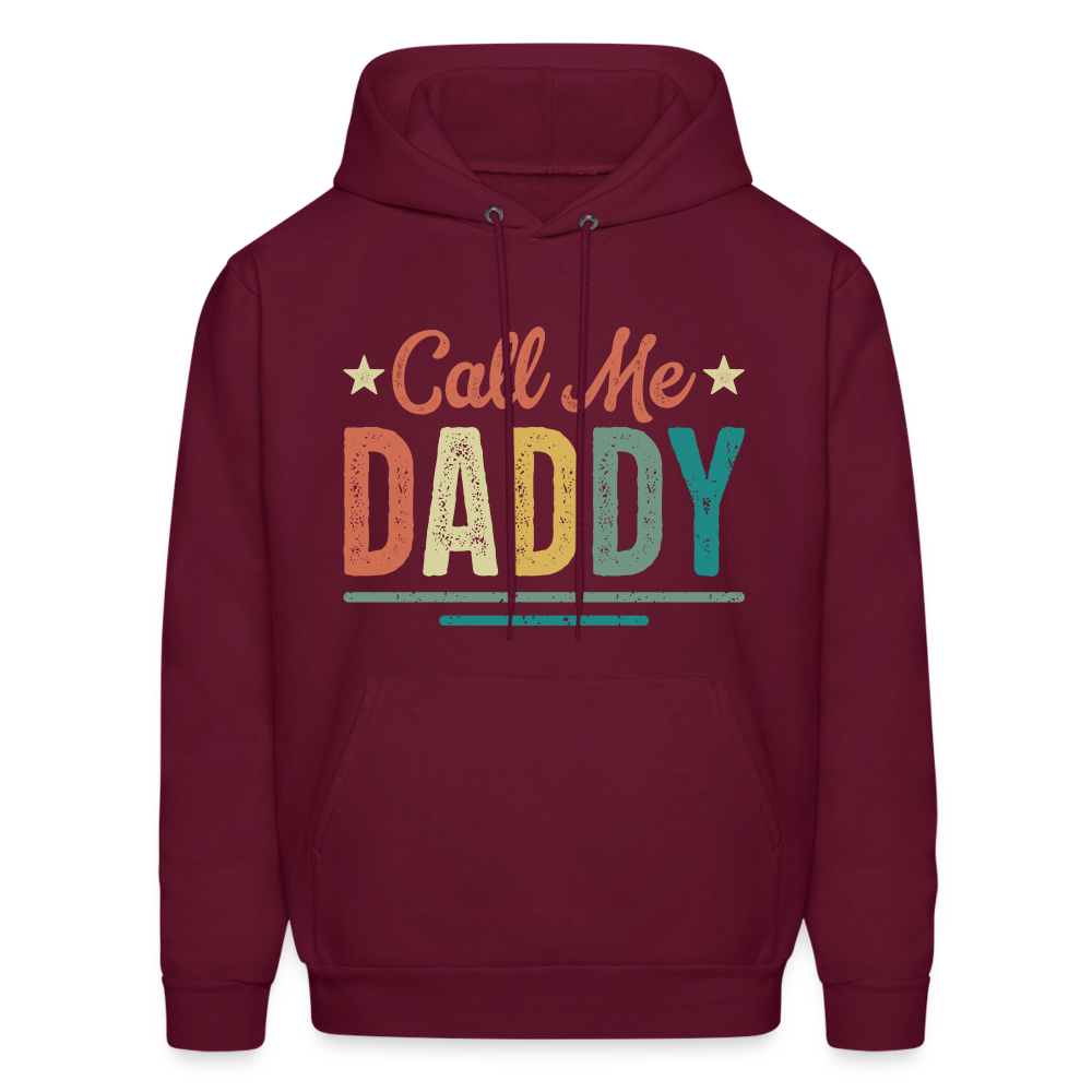 Call Me Daddy Hoodie - burgundy