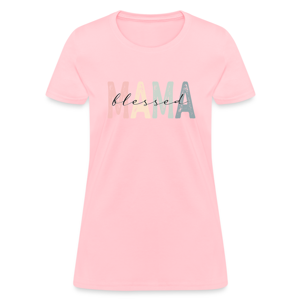 Blessed Mama Women's T-Shirt - pink