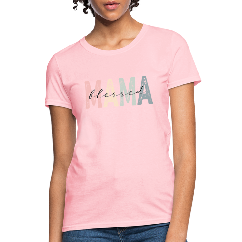 Blessed Mama Women's T-Shirt - pink