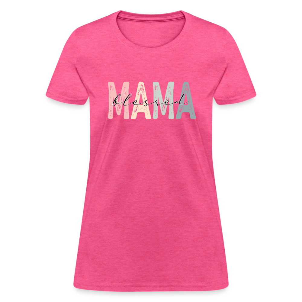 Blessed Mama Women's T-Shirt - heather pink