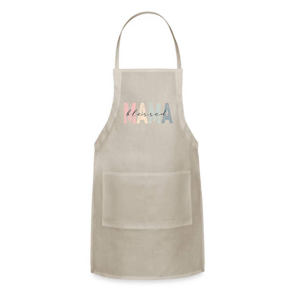 Blessed Mama Adjustable Apron - natural