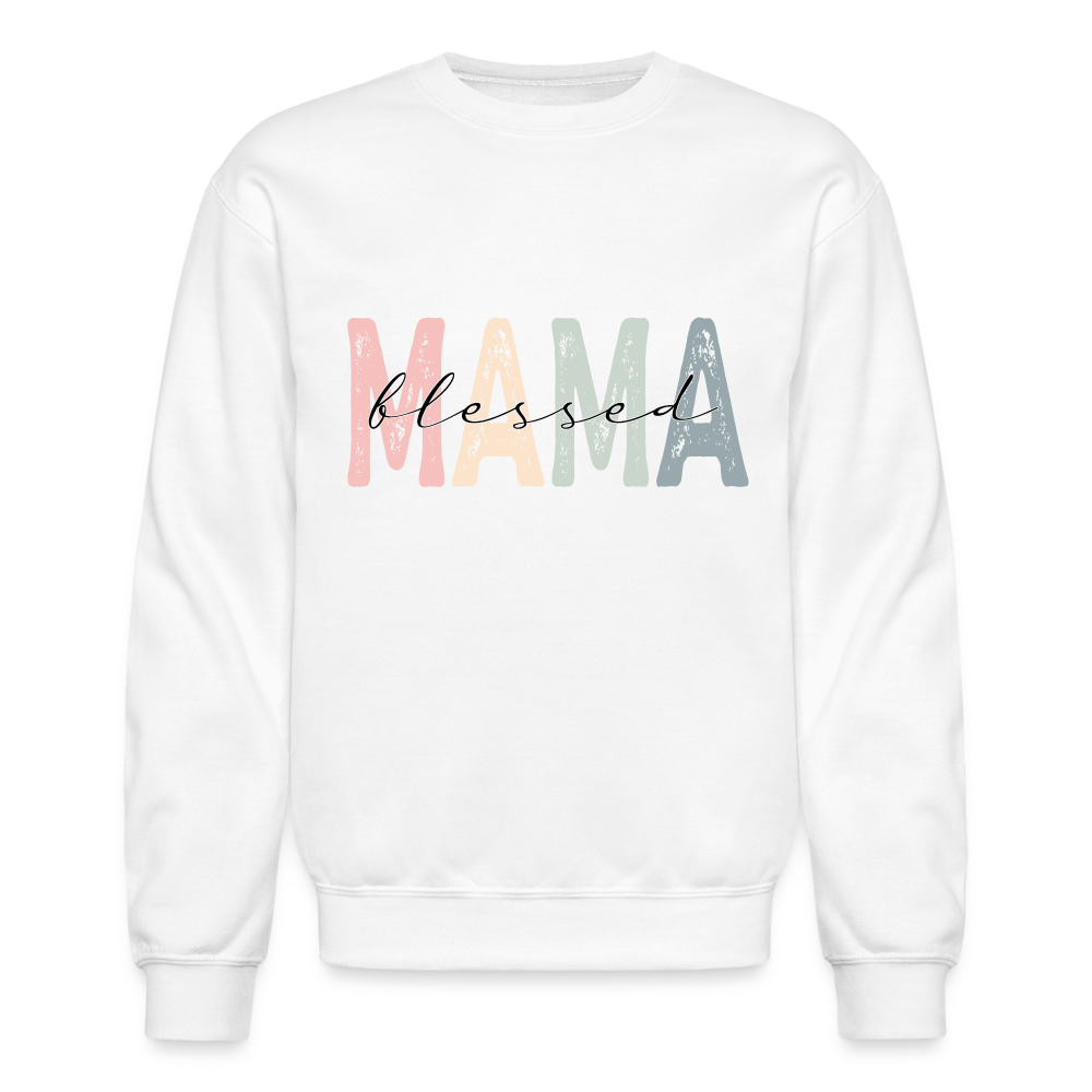 Blessed Mama Sweatshirt - white
