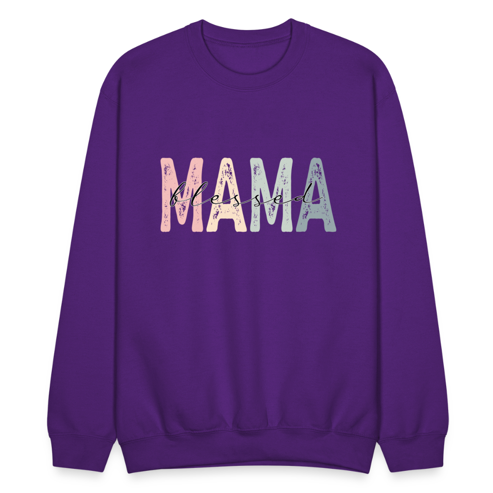Blessed Mama Sweatshirt - purple