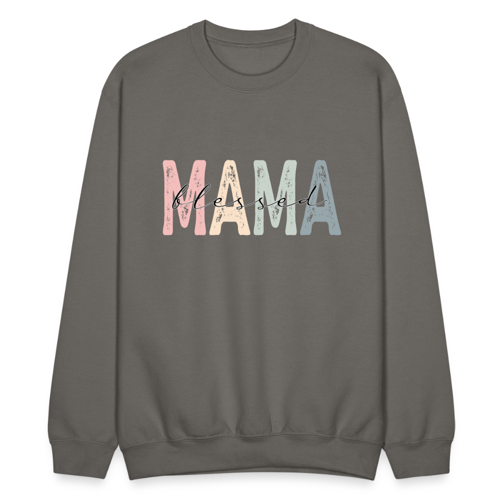 Blessed Mama Sweatshirt - asphalt gray
