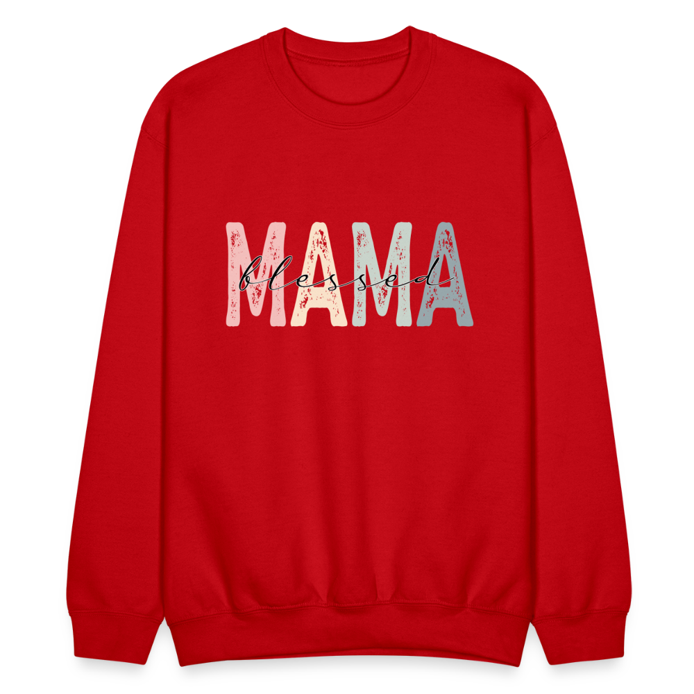 Blessed Mama Sweatshirt - red