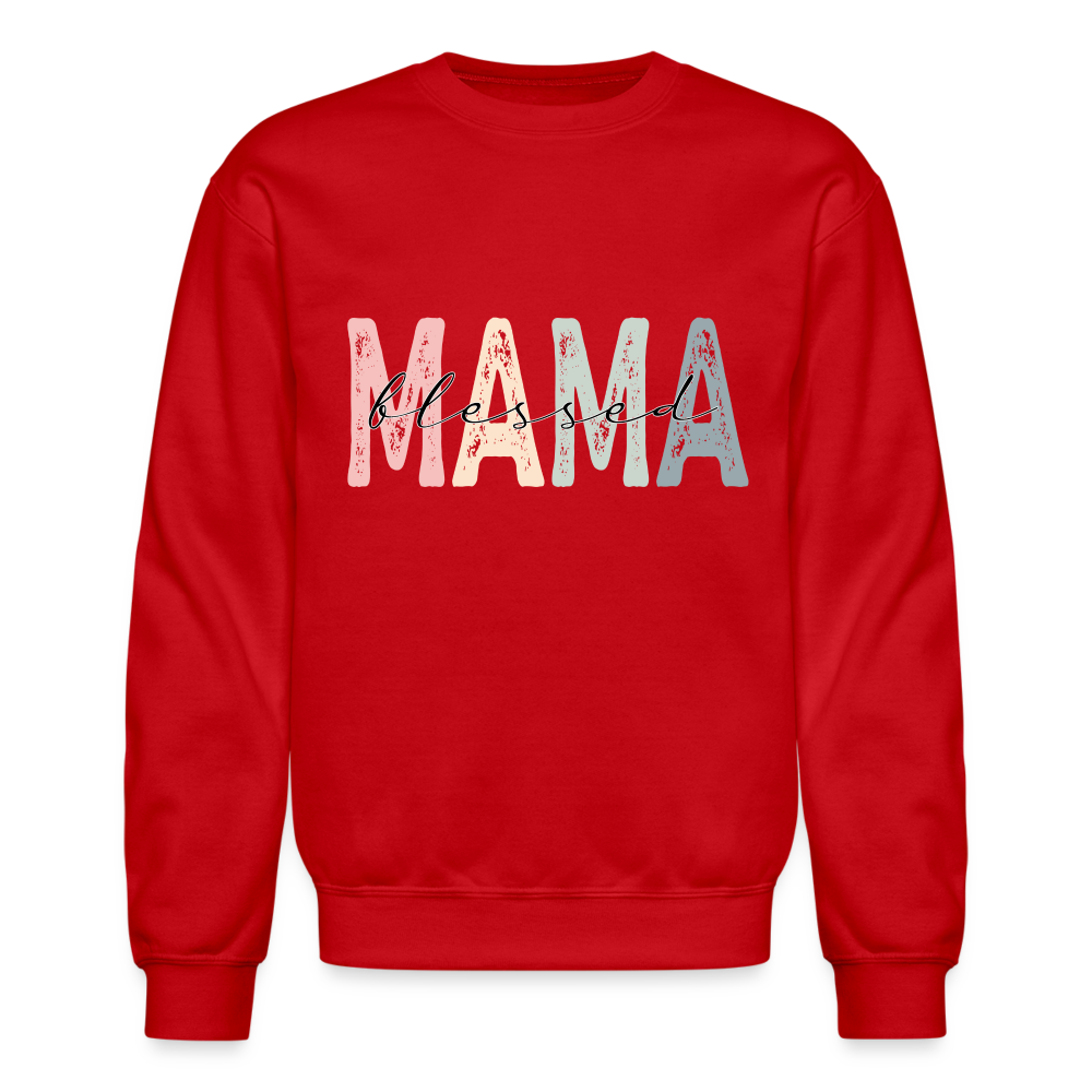 Blessed Mama Sweatshirt - red