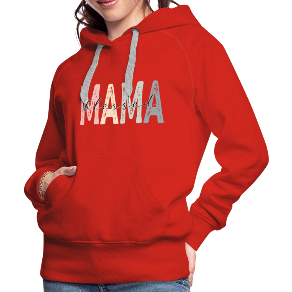 Blessed Mama Women’s Premium Hoodie - red