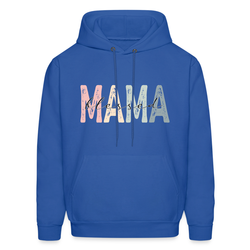 Blessed Mama Hoodie - royal blue