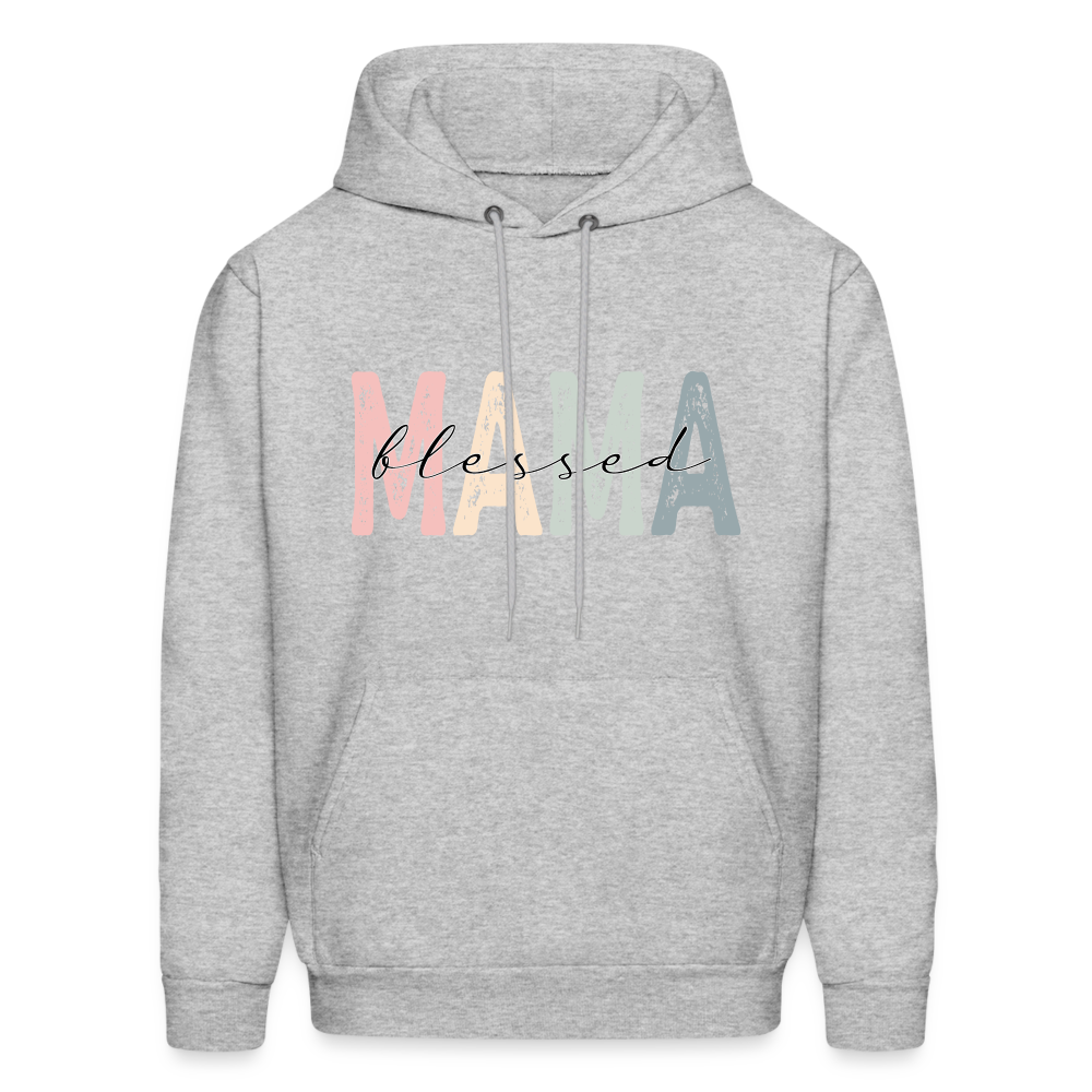 Blessed Mama Hoodie - heather gray