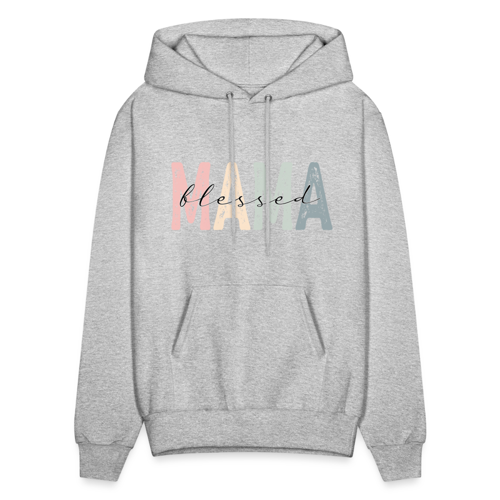 Blessed Mama Hoodie - heather gray