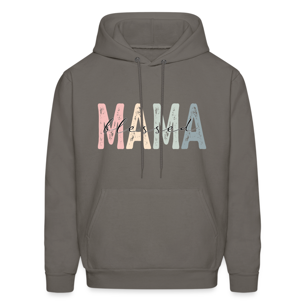 Blessed Mama Hoodie - asphalt gray