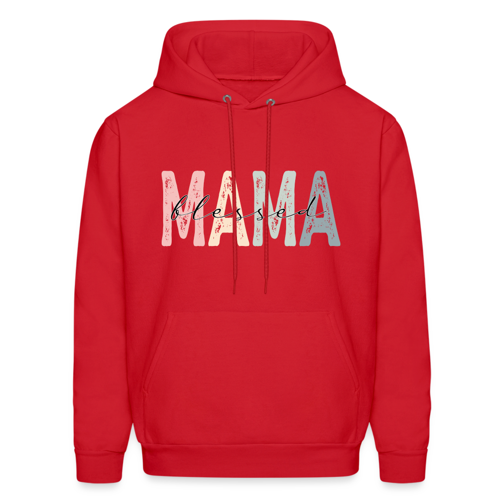 Blessed Mama Hoodie - red