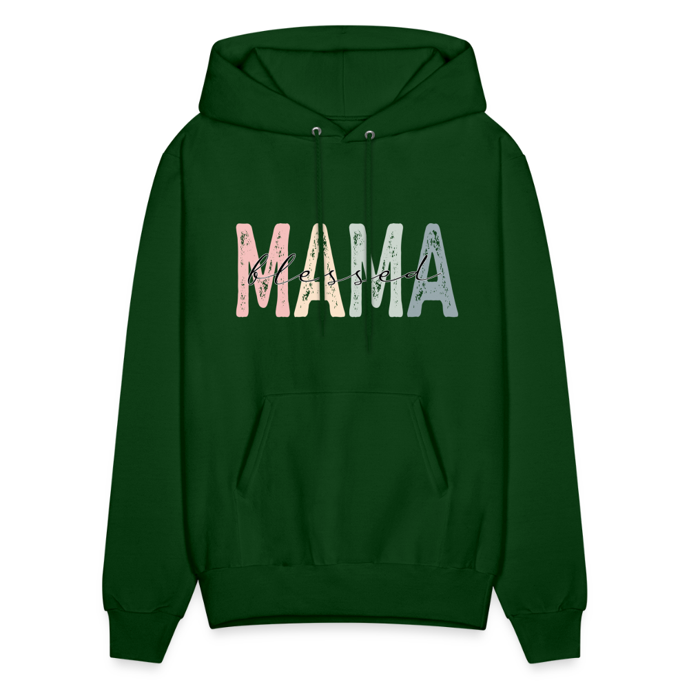 Blessed Mama Hoodie - forest green