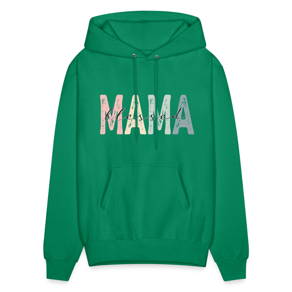 Blessed Mama Hoodie - kelly green