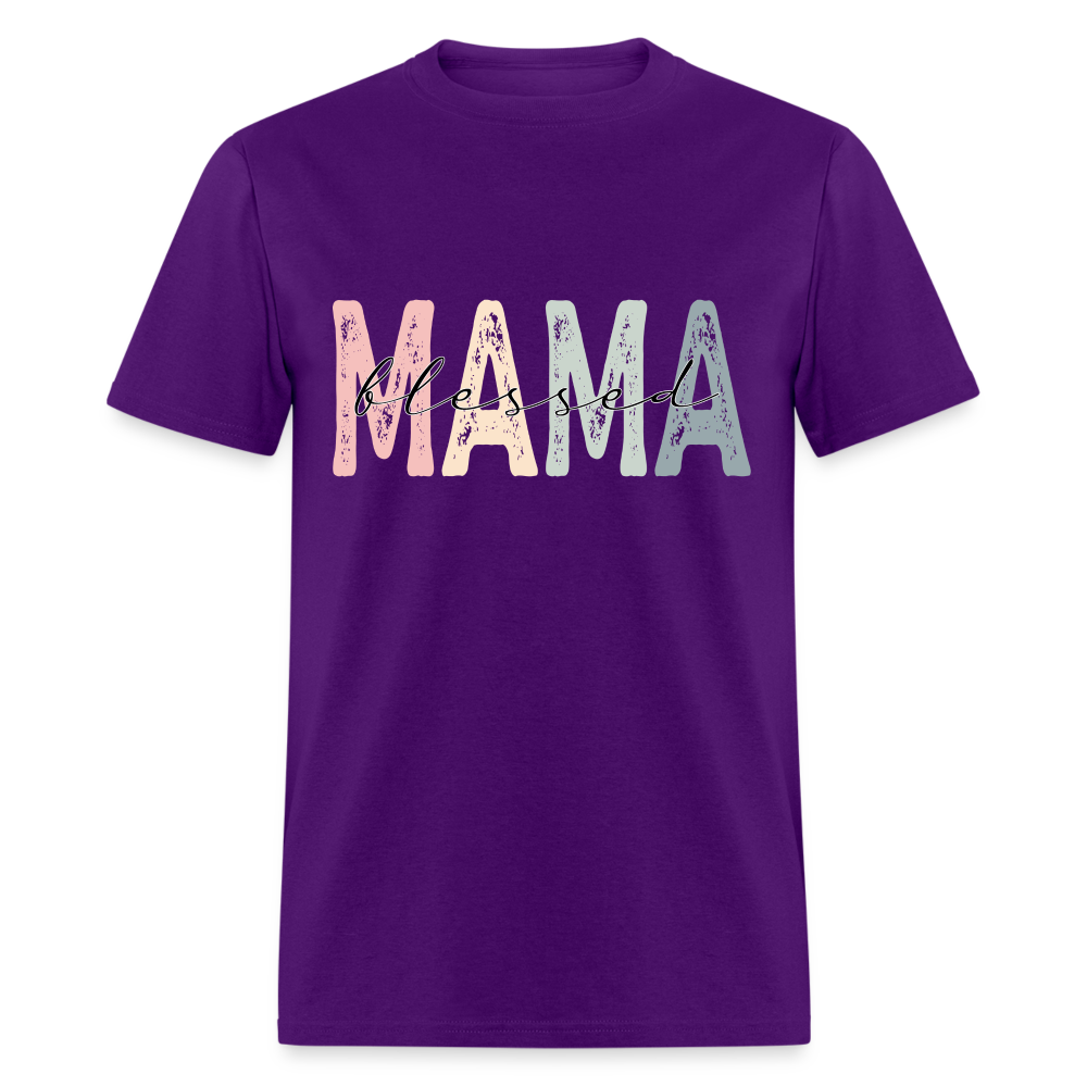 Blessed Mama Unisex Classic T-Shirt - purple