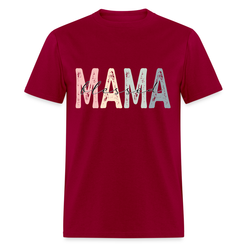 Blessed Mama Unisex Classic T-Shirt - dark red