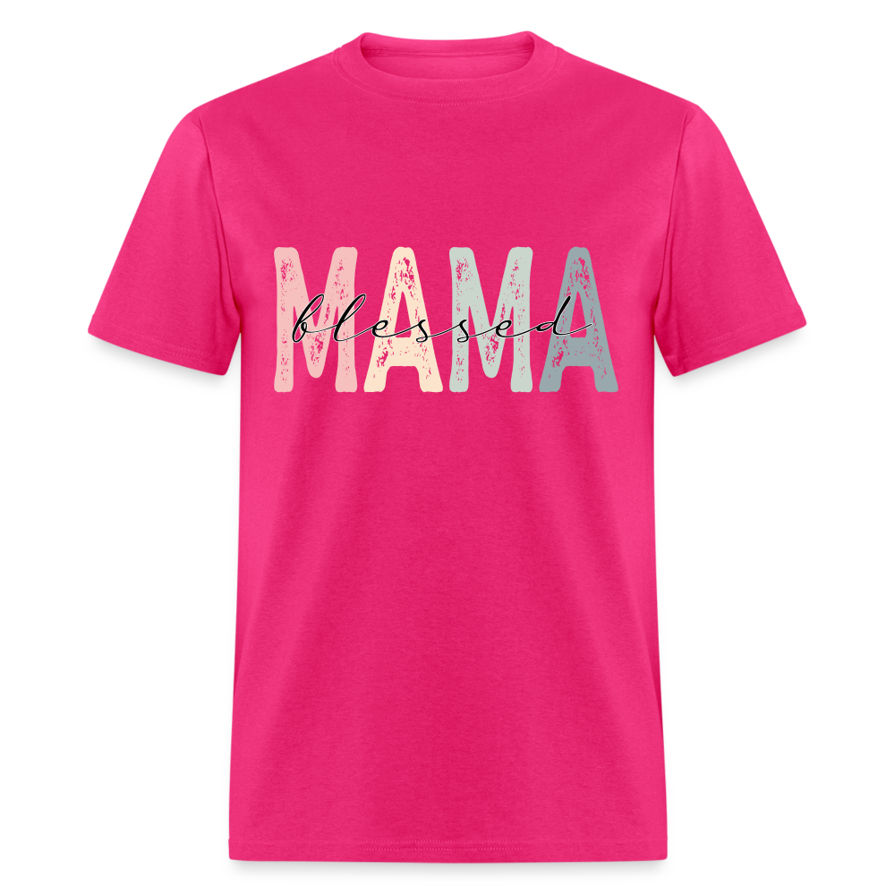 Blessed Mama Unisex Classic T-Shirt - fuchsia