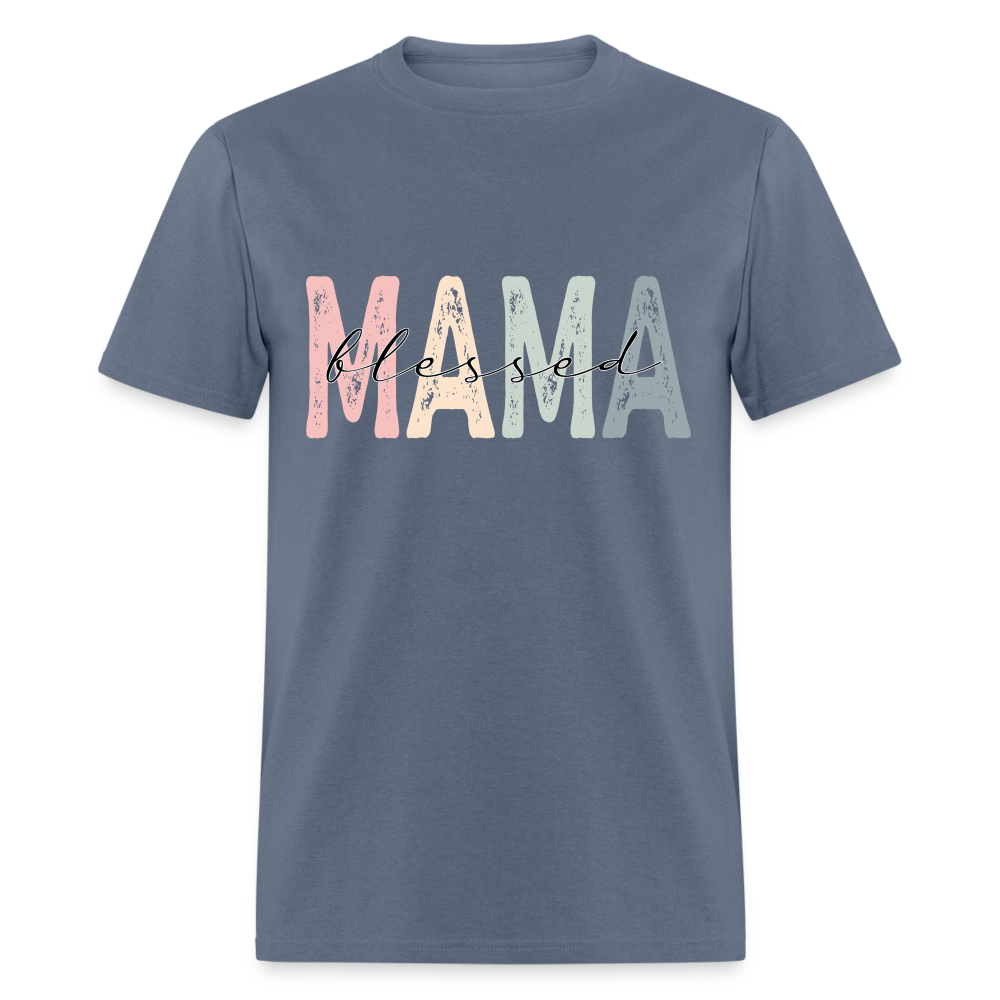 Blessed Mama Unisex Classic T-Shirt - denim