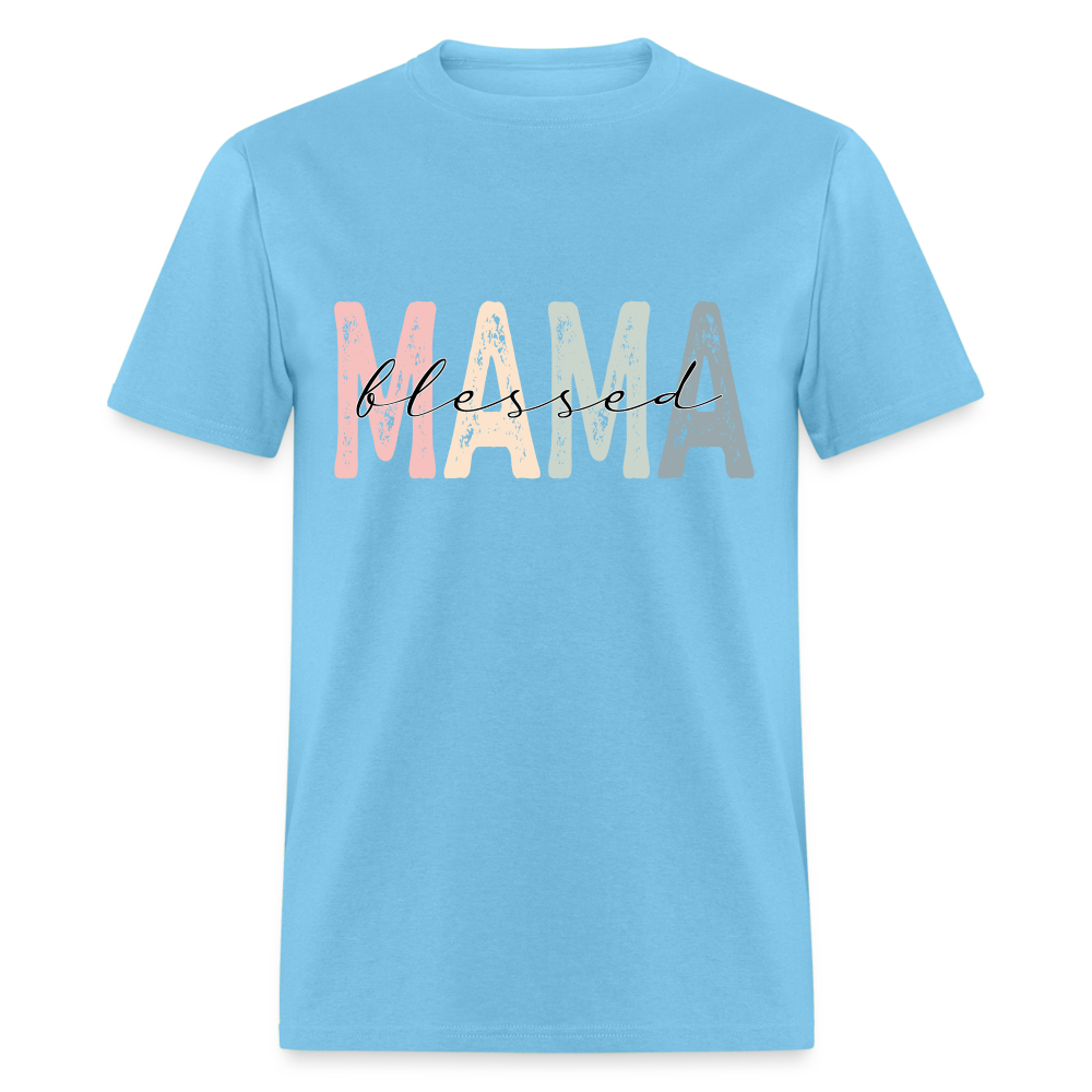 Blessed Mama Unisex Classic T-Shirt - aquatic blue