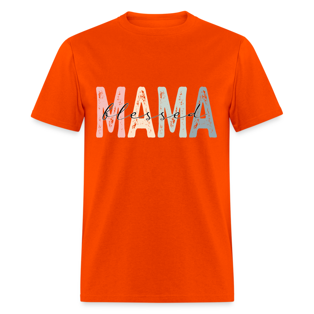Blessed Mama Unisex Classic T-Shirt - orange